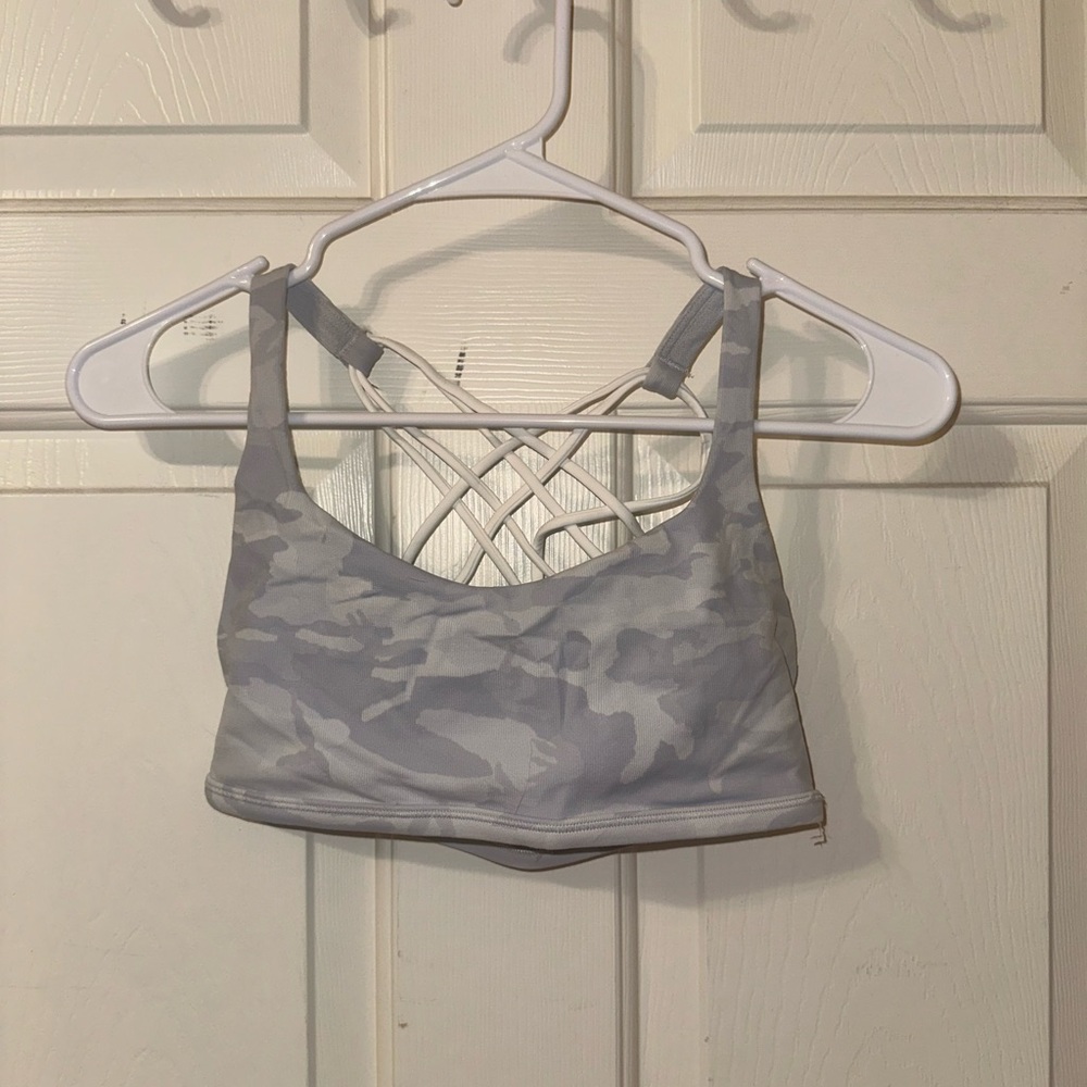 Lululemon Camo Free to Be Bra